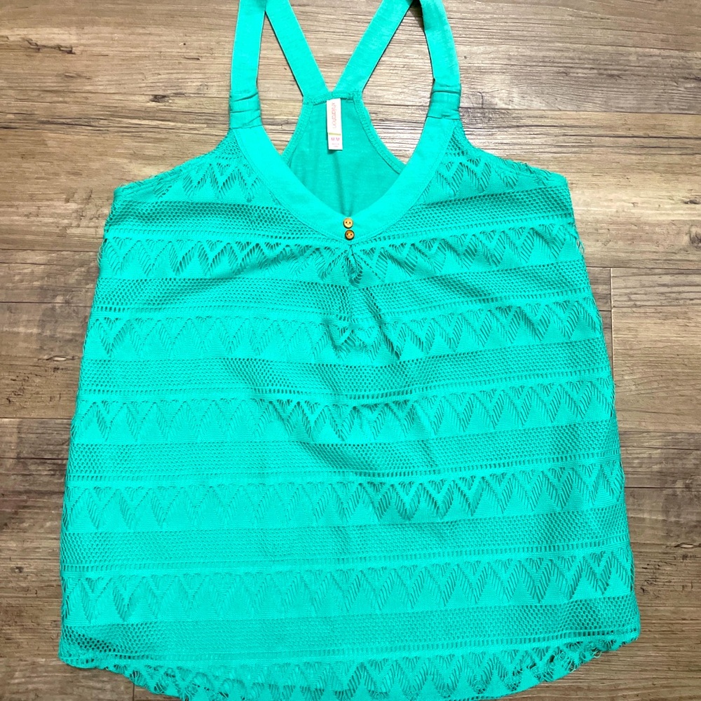 Laced Racerback Tank Top